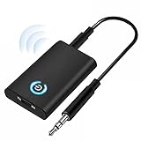 Bluetooth5.3トランスミッター レシーバー【日本語取説】 Bluetooth 発信機 受信機 一台二役 ワイヤレス オーディオ 低遅延 小型 3.5mmオーディオケーブル付き スピーカー/イヤホン/テレビ ブルートゥース トランスミッター Model：B10S