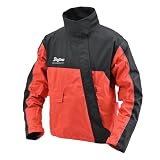 [デイトナ] バイク用 レインウェア ジャケットのみ 耐水圧20,000mm ストレッチ 止水ファスナー 防水 ハイパフォーマンスレインウェア DR-001補修品 メンズ レッド 2XL