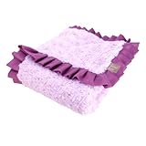Trend Lab Velour Ruffle Trimmed Receiving Blanket, Lilac/Plum by Trend Lab [並行輸入品]