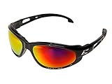 Edge Eyewear Dakura-Black / Aqua Precision Red Mirror Lens with Gasket [並行輸入品]