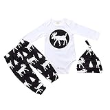 カバーオール ロンパース ベビー 新生児服 長袖 子供服 3セット エルク クリスマス 男女兼用 四季兼用 hibote