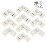 ledgle L型導線右角度のコネクタストリップライト、10 pcs