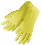 Liberty 2874SL Latex Liquid Proof Unsupported Glove with Rolled Cuff, Chemical Resistant, 20 mil Thi