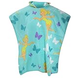 (ディズニー) Disney キッズ子供用 ティンカーベル フード付きフリースポンチョ あったか着る毛布 フリースローブ あったかフリース毛布 ガールズ 女の子 (70cm x 160cm) (ターコ