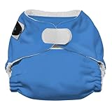 Imagine Baby Products Newborn Stay Dry All-In-One Hook and Loop Cloth Diaper, Indigo by Imagine Baby