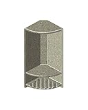 Transolid access0004-a3装飾6 x 14 – 1 / 2インチダブルコーナーシェルフ、Pepperedセージ