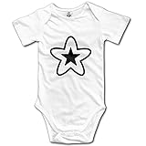かわいい 赤ちゃん キュート スター イメージ 半袖ロンパース コットン White Size 6 M