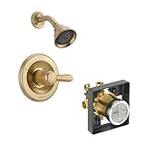 Delta Delta KSDLA-T14238-CZ Lahara Shower Kit Pressure-Balance Single-Function Cartridge, Champagne 