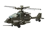 おもちゃ 知育玩具 積み木 つみき ヘリコプター プラモデル 飛行機 アパッチ 戦闘機 ブロック 人形付き 安全 男の子 女の子 出産祝い 誕生日 プレゼント ギフト M38-B6200 グリーン