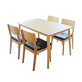 ダイニング5点セット ナチュラル 北欧風 120cm幅 ダイニングテーブル1台+チェア4脚 rovele ローブル