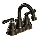 Moen ws84913brb 2ハンドル高アークバスルーム蛇口、地中海ブロンズ