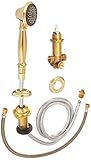 デルタ蛇口rp33791pblhpビクトリア朝、ローマンタブHandshower with転送バルブ、光沢真鍮