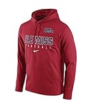 Nike Ole Miss Rebels回路パフォーマンスパーカースウェットシャツレッドXL