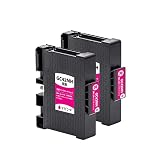 【SEASKY】 GC42MH マゼンタ 顔料 お得な2個セット 【Lサイズ】 リコー RICOH プリンター用 GC42 互換 インクカートリッジ 互換インク ICチップ付 残量表示機能付 プリンターインク ISO9001認証工場 SG 5200 / SG 5200 FT(フロント手差しモデル) (GC42 GC42H GC42KH GC42CH GC42MH GC42YH)