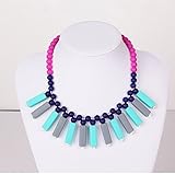 Teething Necklace - The Emma - PROMO PRICE! - 100% Organic Food Grade Silicone - BPA Free - Latex Fr
