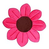 ブルーミングバス、ベビーフラワーバス、洗面所用フラワークッションサポート (レッド)