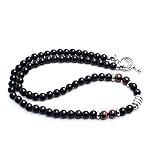 OVER RAG メンズネックレス メンズ ネックレス ナチュラルストーンステンレスネックレス ストーンネックレス オニキス ハウライト タイガーアイ レッドタイガーアイ 天然石 ステンレスネックレス メンズアクセサリー (レッドタイガーアイ)