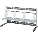 ●コクヨ デスクシェルフ＜ＲＥＳＰＡＣＥ−Ｆ＞　可動式仕切板４枚付き・棚１段　シルバー EAS-DSF8003NC ●お得な5パックセット