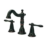 Aqueous 50B82CYBBADZ Ballymore Victorian Lavatory Faucet 2-Lever Handles Widespread, Brushed Bronze 