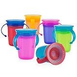 Nuby 1pk No Spill 2-Handle 360 Degree Wonder Cup - Colors May Vary [並行輸入品]