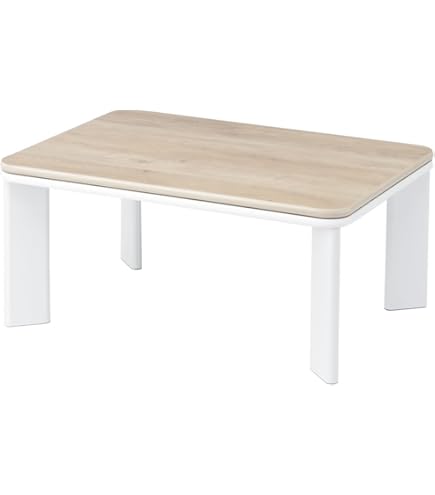 Amazon.co.jp : こたつテーブル 長方形 コペルタ ホワイト 約75×105cm