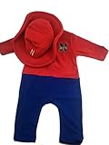 MascotWear See My Hood Toddler 3tネブラスカCornhuskersポリエステルフリースジップアップフード付きOnesie withブルーパンツ