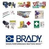 Brady 123269 Lockout Padlock Keyed Alike 1/4 Black (Pack of 3) [並行輸入品]