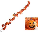 ハロウィン飾り★パンプキンガーランド 180cm（ワイヤー入り）