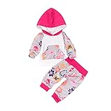 Tovadoo 子供服 ベビー服 女の子 パーカー+ズボン 秋冬 長袖 花柄 フラワー 可愛い キュート ファッション 保育園 プレゼント