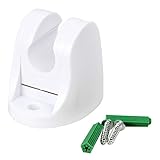 uxcell シャワーヘッドホルダー ファミリー バスルーム プラスチック ハンガー ホワイト 1個