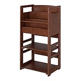 【JAJAN】天然木キッズ【nico】マガジンラック ブラウン［おまけ付き］[オプション取付可]幅60cm奥行40cm高さ115cm「天然木nicoシリーズ」JJ-100MB_s