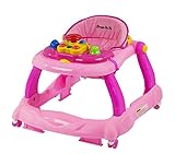 Dream On Me Spirit Activity Walker and Walk Behind in Pink by DREAS