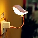 キュート鳥USBナイトライトLEDポータブルミニランプ ピンク 8456512274361