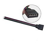 4pin female connector cable for 10mm rgb 5050 led light strip