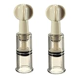 J.A.Y 2PCSナチュラル乳首拡大＆エンハンサー - よりしっかり、Perkier、大きな乳首の1.8センチメートル/0.71''