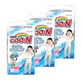 【ケース販売】　エリエール　グーン　やわらかフィットパンツ　女の子用　Lサイズ　(44枚入×3個)