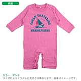BabyChips marine(名入れ長袖ベビーロンパース) 80 ネイビー
