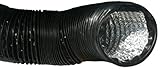 C.A.P. (Custom Automated Products) Lightproof Ducting with Clamps, 10-Inch by 25-Feet, Black [並行輸入品]