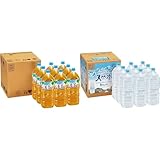 【セット買い】[Amazon限定ブランド] Restock GREEN DA・KA・RAやさしい麦茶 2L×9本 + 【Amazon.co.jp限定】 Restock サントリー 天然水 ラベルレス 2L ×9本