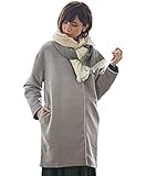 Angeliebe エンジェリーベ マタニティ 産前 産後 対応 ビーバー ノーカラー コート 妊婦服 アウター 羽織もの フリー グレージュ 21522 21522200