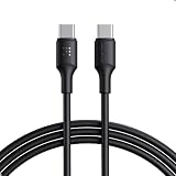 VOLTME USB Type C ケーブル 60W/3A PD/QC急速充電対応 USB C to USB C 断線防止 データ転送 タイプc ケーブル iPhone 15、MacBook Pro、Matebook、iPad、Xperia、Galaxy等type-cデバイス対応（2m ブラック）