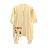 袖 取り外し可能 4シーズン赤ちゃん寝袋 、黄 XL