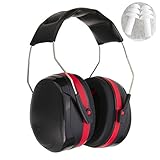 VINSOO イヤーマフ プロフェッショナル 防音用 Anti-noise Earmuffs Ear Protector 防音イヤーマフ 遮音値 34dB プロテクター 耐摩素材 金属なし 軽量 超弾