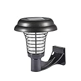 Cheng-store太陽エネルギーモスキート殺害ウォールランプ 電撃殺虫器 蚊取り器 UV光源誘引式 置くと吊り下げ式 薬剤不要 赤ちゃんやペットにも安心 LEDランタン＆誘虫灯 蚊取り＆照明両用 