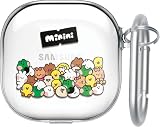 【elago】 Galaxy Buds2 Pro/Buds 2 / Buds Pro/Buds Live 対応 ケース クリア ラインフレンズ 公式ライセンス グッズ かわいい 耐衝撃 透明 カバー カラビナ 付き クリアケース [ ギャラクシーバッズ 2 プロ / ギャラクシーバッズ2 対応 ] LINE FRIENDS B&F minini World