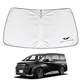 SAWAKAKI トヨタ ヴェルファイア 40系 専用設計 サンシェード フロントガラス用 ロゴ付き 日焼け防止 断熱 UVカット 紫外線カット 暑さ対策 コンパクトに収納