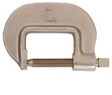Ampco Safety Tools C-30-8 Clamp, Non-Sparking, Non-Magnetic, Corrosion Resistant, 6-1/2" x 3-1/2" Op