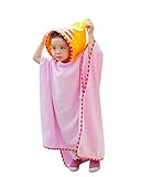 Tortor 1bacha(JP) バスローブ　子供　お風呂　プルー　　キッズ　触り心地も着心地も抜群　贈り物　癒される　ベビー服　赤ちゃん　5色　カジュアル　無地　可愛い　 (ピンク)