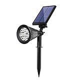 Newtion ソーラーライト5LED ガーデンライト 防水、充電式 夜間自動点灯 日の出はオートオフ 屋外の歩道/車道/芝生/庭などの照明用