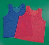 24メッシュScrimmage Vests Youth Team JerseyスポーツPracticeレッドブルーエプロンドレスロット